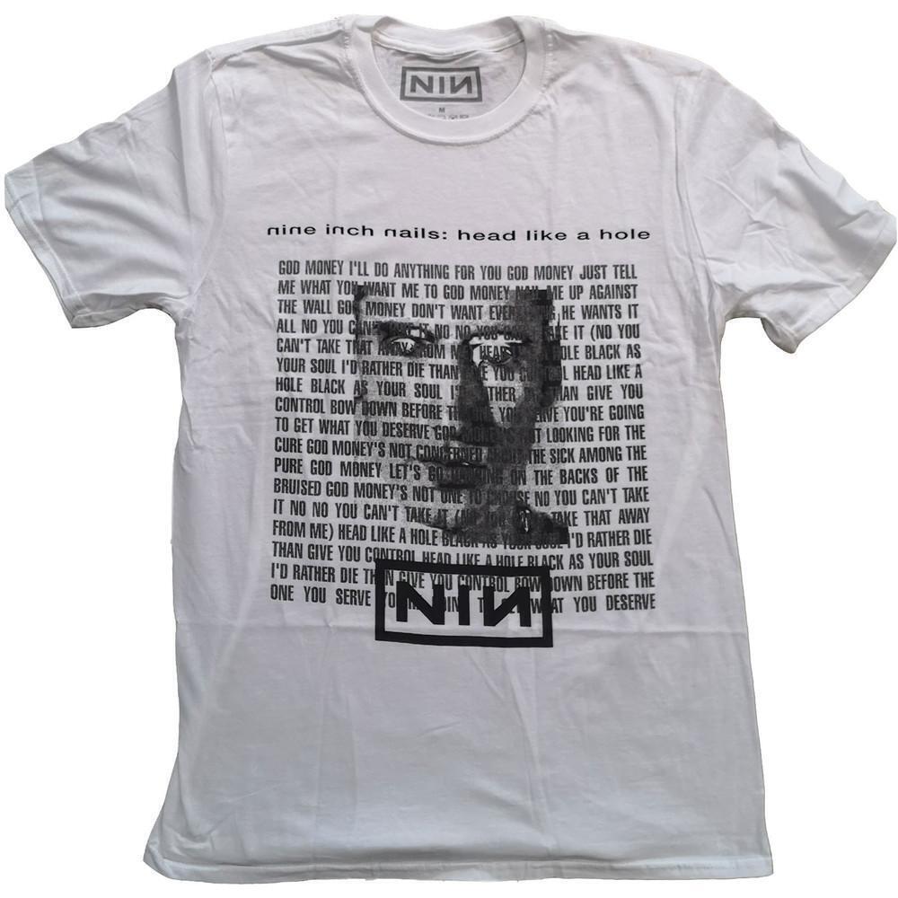 Nine Inch Nails Unisex T Shirt Head Like A Hole White